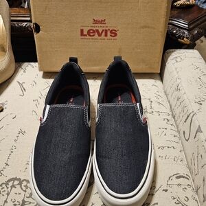 Levi's Naya Black Slip-On Hologram Women's Shoes